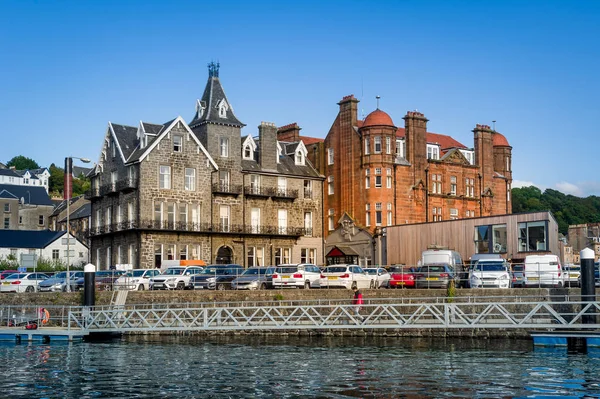 Vview of Oban port from coming boat — Stock Photo, Image