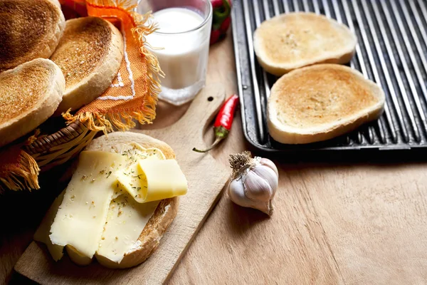 焼かれたチーズ サンドイッチ — ストック写真
