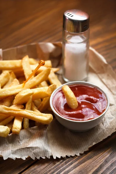 Francia Gyorsétterem Fast Fast Food Élelmiszer Burgonya Chips Ételek — Stock Fotó