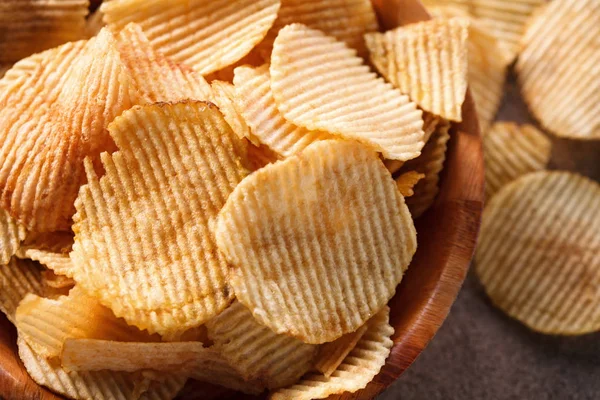 Ropogós Burgonya Chips Snack — Stock Fotó