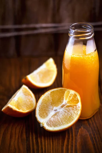 Ekologisk Hälsosam Orange Juice — Stockfoto