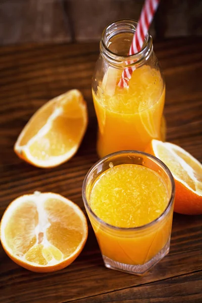 Gezonde Oranje Sap Oranje Drank Fruit Sap Gezond — Stockfoto