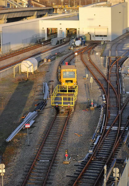 Wartung und Transport von Eisenbahnwagen — Stockfoto