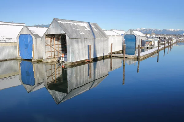 Winter Boat Marina — Stock Photo, Image