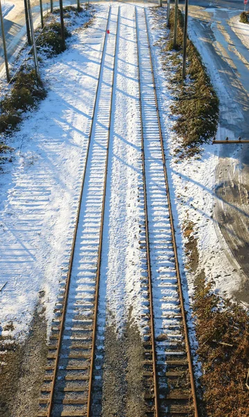 Duelo vías férreas — Foto de Stock