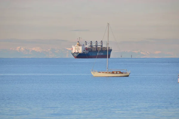 Тасманское морское грузовое судно — стоковое фото