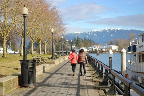 Promenade d'hiver de Vancouver — Photo