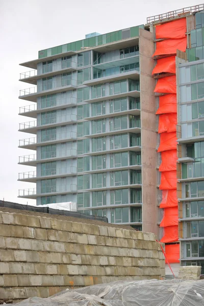 Cobertura protectora durante la construcción — Foto de Stock