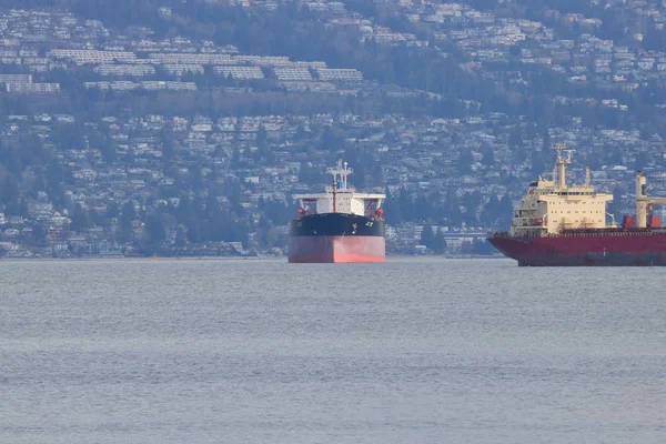 The KG Coen Anchored in Vancouver, Canada — Stok fotoğraf