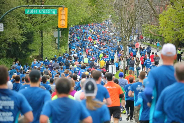 40.000 persone nel 2017 Vancouver Sun Run — Foto Stock