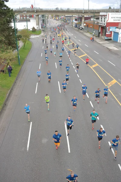 Vista ad alto angolo del 2017 Vancouver Sun Run — Foto Stock