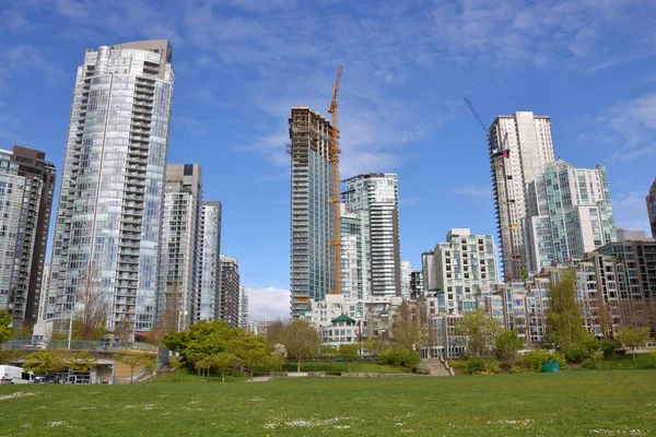 Downtown Vancouver e Green Space — Fotografia de Stock