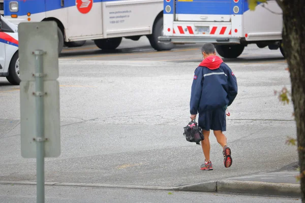 Canada Post anställd — Stockfoto