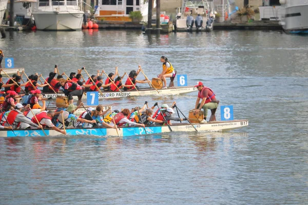 Carreras de barco de dragón de Vancouver — Foto de Stock