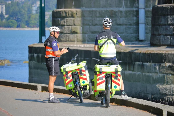 Vancouver Paramédicos em Bicicletas — Fotografia de Stock
