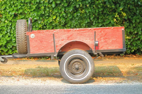 Homemade Box Trailer for Vehicle — Stock Photo, Image