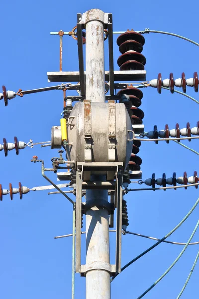 Telephone Pole and Transformer — Stock Photo, Image