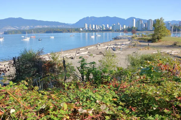 Vancouver och Kitsilano vid stranden — Stockfoto