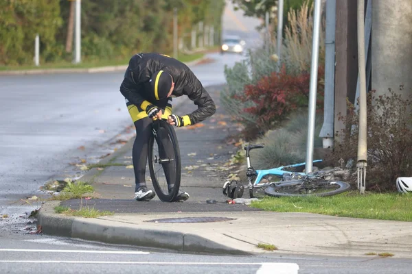 Cyklist fastställande platt — Stockfoto