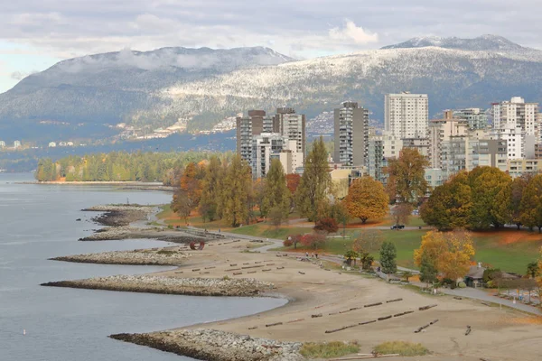 Invierno temprano en Vancouver, Canadá — Foto de Stock