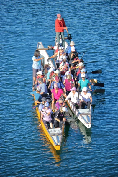 Rowing Club Members in Vancouver, Canada — Stock Photo, Image