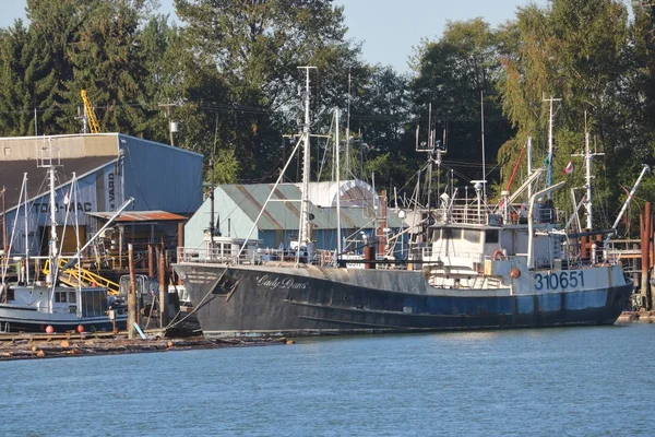 加拿大西海岸的商业捕鱼船 — 图库照片