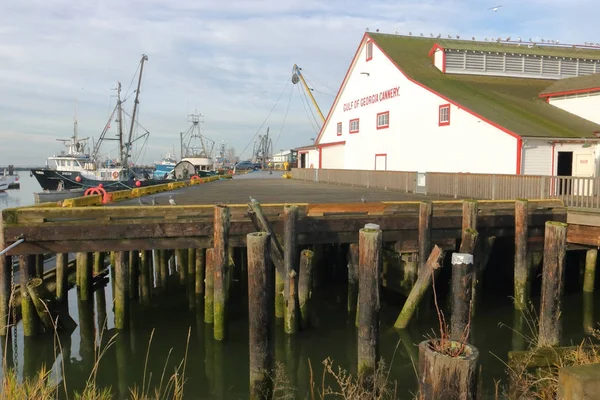 Construído 1894 Gulf Georgia Cannery Museu Marítimo Costa Oeste Steveston — Fotografia de Stock