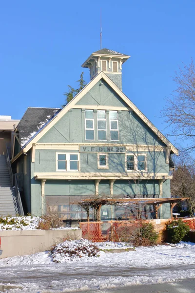 Ein Altes Feuerwehrhaus Süden Von Vancouver Wird Von Der Stadt — Stockfoto