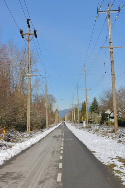 Sentier Pavé Créé Pour Les Piétons Les Cyclistes Pour Encourager — Photo