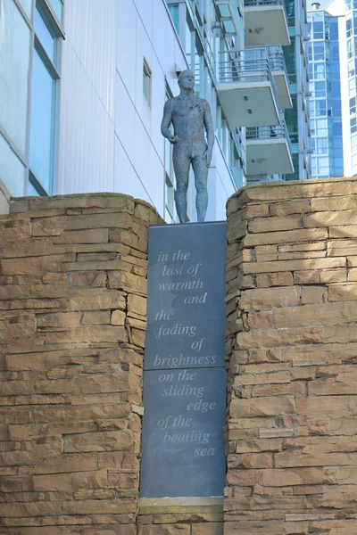 Розсувні Краю Ненсі Ванкувері Канада Центр Міста Мало Відомі Скульптура — стокове фото