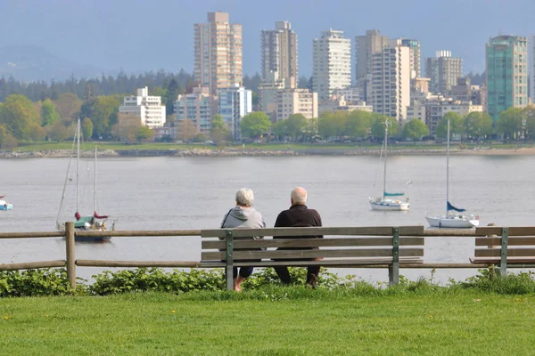 Büyük Bir Çift Payı Vancouver Kanada Ngilizce Bay Doğal Bir — Stok fotoğraf