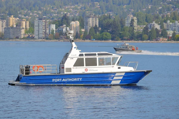 Vue Profil Bateau Administration Portuaire Vancouver Fraser Vancouver Dans Baie — Photo
