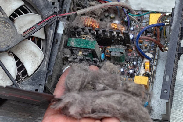 Cleaning personal computer from the dust