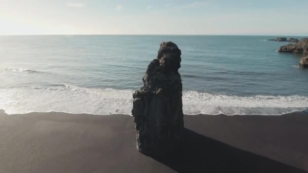 美丽的 Reynisfjara 海滩 — 图库视频影像