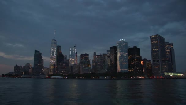 Bajo Manhattan, Nueva York — Vídeo de stock