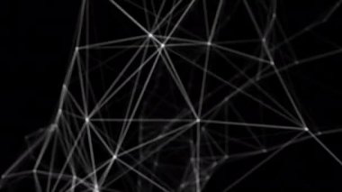 Soyut ağ bağlantı çizgileri