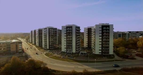 Lägenhet komplex på Århus — Stockvideo