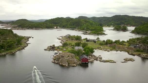 Luchtfoto over eilanden — Stockvideo