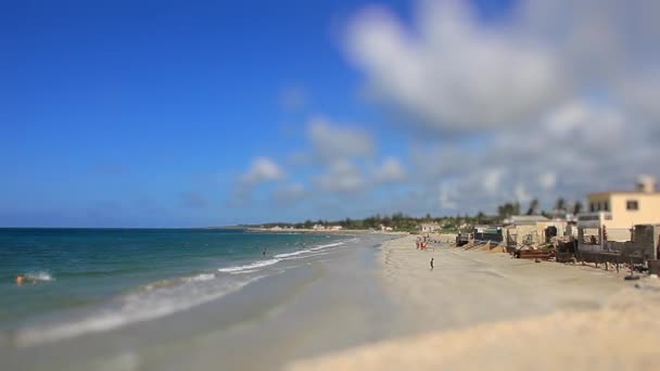 Upływ czasu na plaży — Wideo stockowe