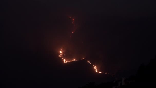 Aerial Shot of Lion's Head Wildfire in South Africa — 비디오