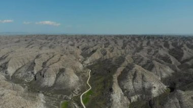 Mountain Range in Egypt and Beautiful Blue Sky in Background