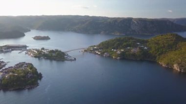 Norveç Gölü üzerinde İHA Görünümü