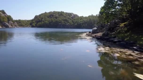 Vue par Drone sur le lac Norwegian 