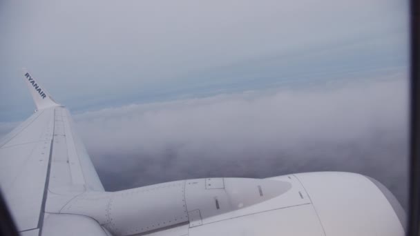 Airplane Engine From Window — Stok video