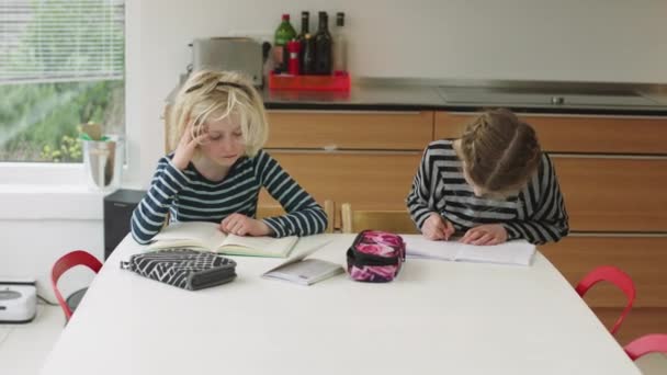 Frères et sœurs scolarisés à domicile en raison de Covid-19 — Video