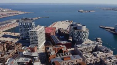 Nordhavn Limanı üzerinde İHA Uçuşu