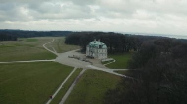 Dyrehaven Kalesi üzerinde İHA Uçuşu