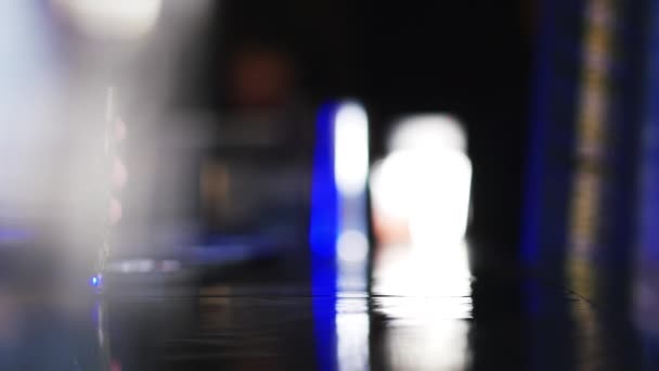 Bartender 's Hand Sliding a Glass of Alcohol Drink on a Bar — Stock video