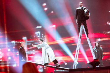  Dihaj from Azerbaijan  at the Eurovision Song Contest clipart