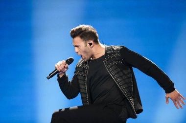 Hovig  from Cyprus at the Eurovision Song Contest clipart